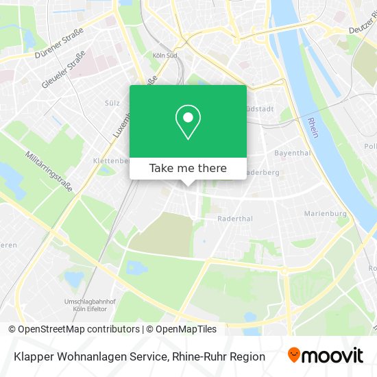 Klapper Wohnanlagen Service map