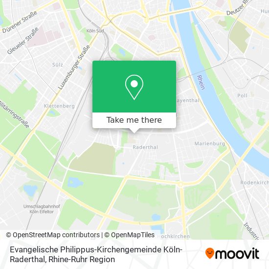 Evangelische Philippus-Kirchengemeinde Köln-Raderthal map