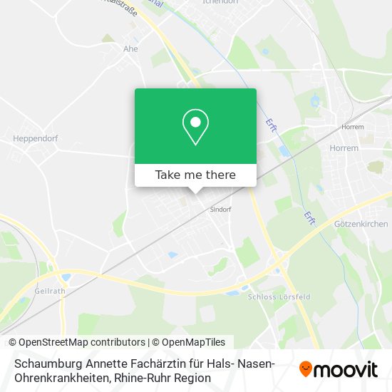 Schaumburg Annette Fachärztin für Hals- Nasen- Ohrenkrankheiten map