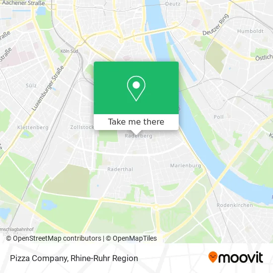 Карта Pizza Company