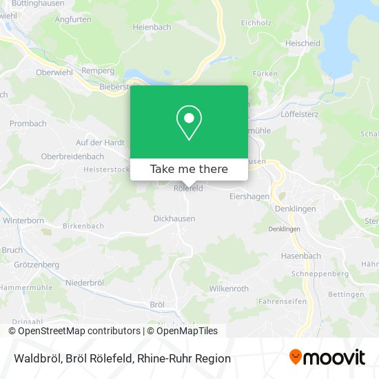 Waldbröl, Bröl Rölefeld map