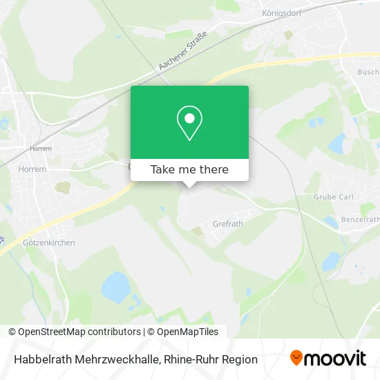 Карта Habbelrath Mehrzweckhalle