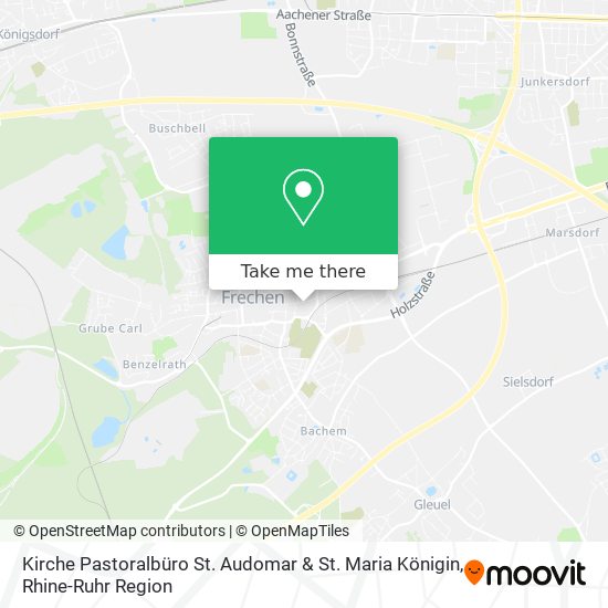 Kirche Pastoralbüro St. Audomar & St. Maria Königin map