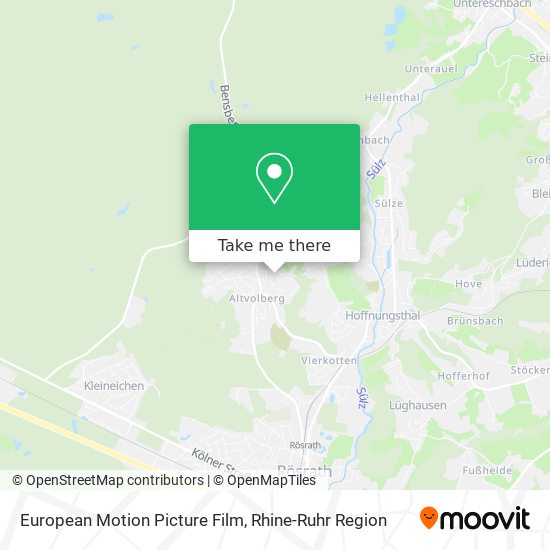 European Motion Picture Film map