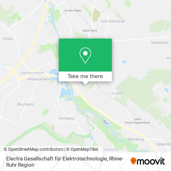 Electra Gesellschaft für Elektrotechnologie map