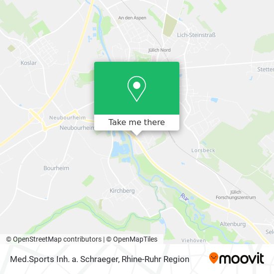 Med.Sports Inh. a. Schraeger map