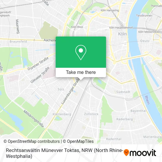 Карта Rechtsanwältin Münevver Toktas