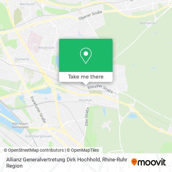 Карта Allianz Generalvertretung Dirk Hochhold