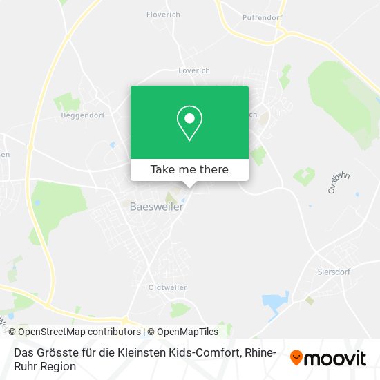 Das Grösste für die Kleinsten Kids-Comfort map