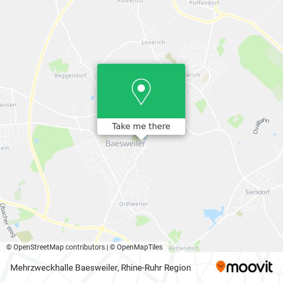 Mehrzweckhalle Baesweiler map