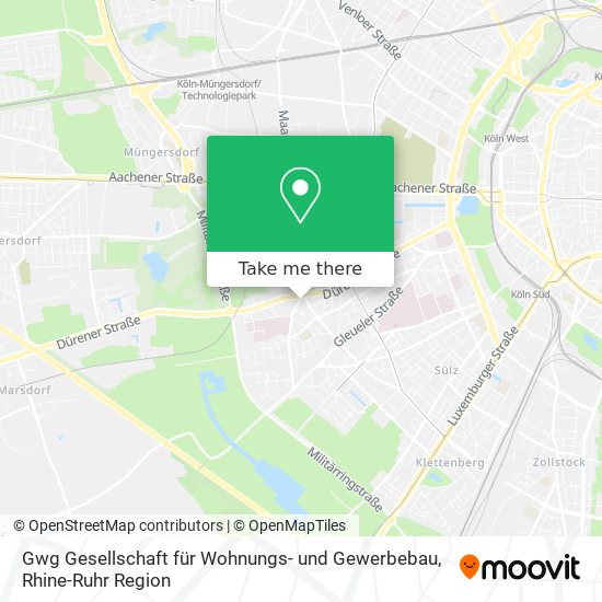 Gwg Gesellschaft für Wohnungs- und Gewerbebau map