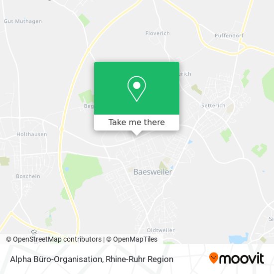 Alpha Büro-Organisation map