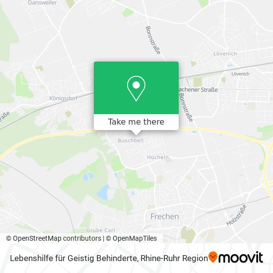 Lebenshilfe für Geistig Behinderte map