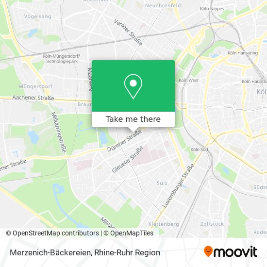 Merzenich-Bäckereien map