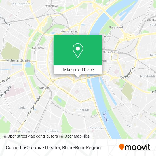 Comedia-Colonia-Theater map