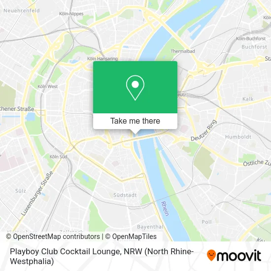 Карта Playboy Club Cocktail Lounge