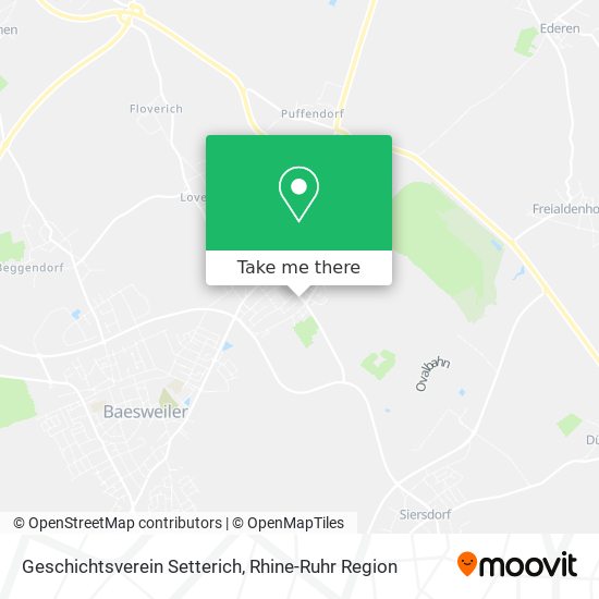 Geschichtsverein Setterich map