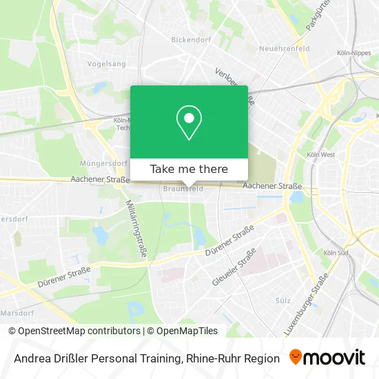 Карта Andrea Drißler Personal Training