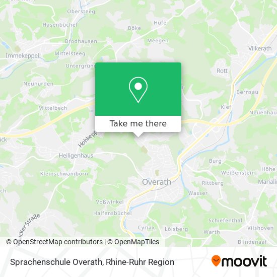 Sprachenschule Overath map