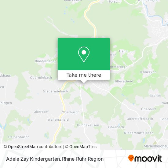 Adele Zay Kindergarten map