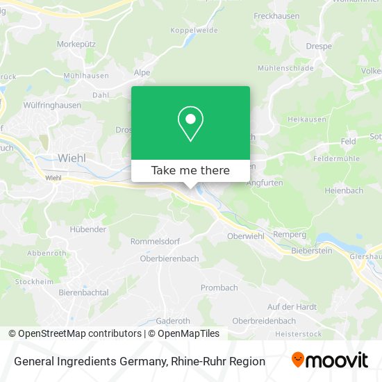 General Ingredients Germany map