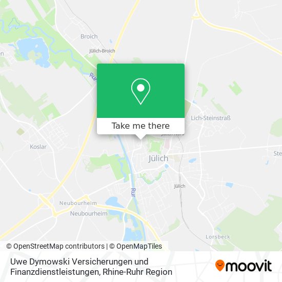 Uwe Dymowski Versicherungen und Finanzdienstleistungen map