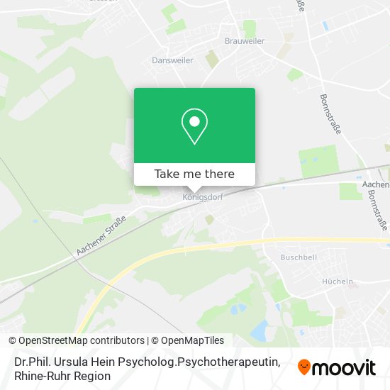 Dr.Phil. Ursula Hein Psycholog.Psychotherapeutin map