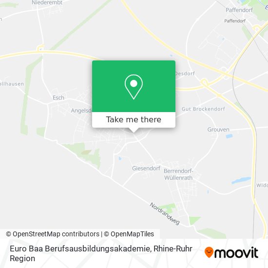 Euro Baa Berufsausbildungsakademie map