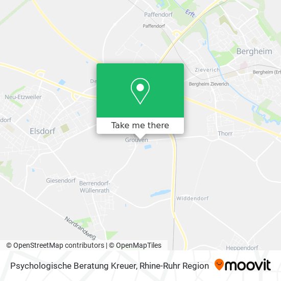 Psychologische Beratung Kreuer map