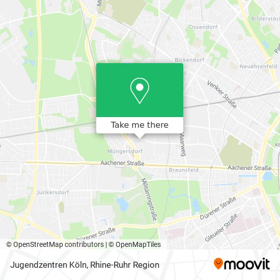 Jugendzentren Köln map