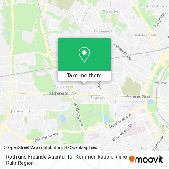 Roth und Freunde Agentur für Kommunikation map