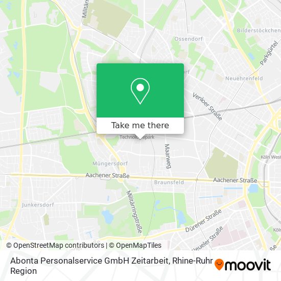 Abonta Personalservice GmbH Zeitarbeit map