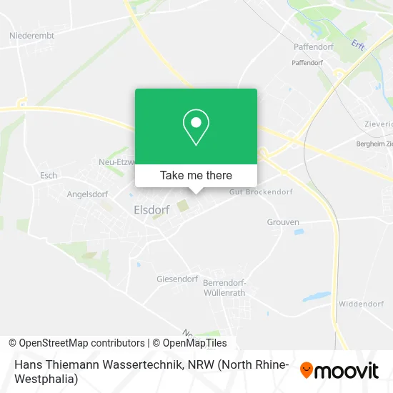 Hans Thiemann Wassertechnik map