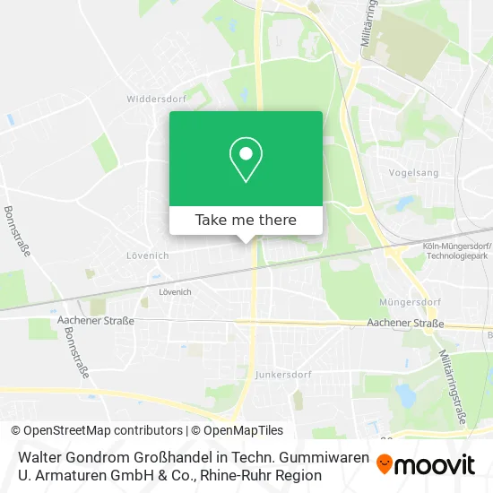 Карта Walter Gondrom Großhandel in Techn. Gummiwaren U. Armaturen GmbH & Co.