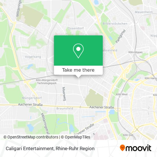 Caligari Entertainment map