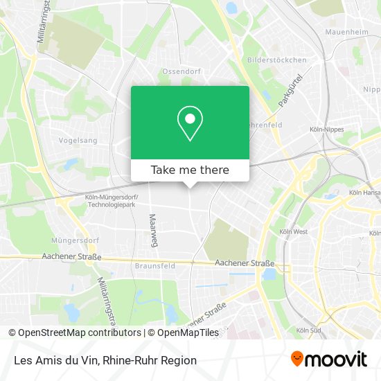 Les Amis du Vin map