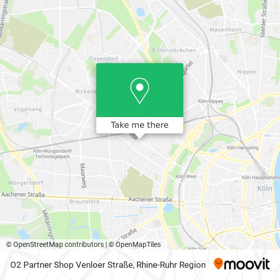 O2 Partner Shop Venloer Straße map