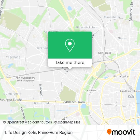 Life Design Köln map