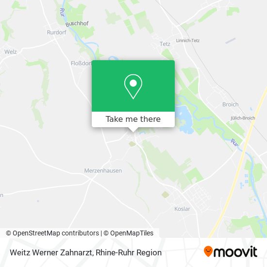 Weitz Werner Zahnarzt map