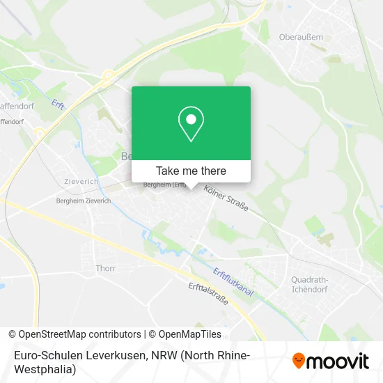 Карта Euro-Schulen Leverkusen