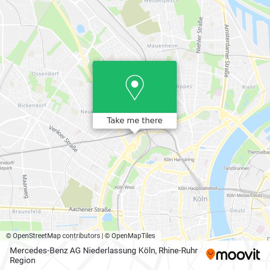 Mercedes-Benz AG Niederlassung Köln map