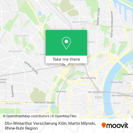 Dbv-Winterthur Versicherung Köln, Martin Mlynski map