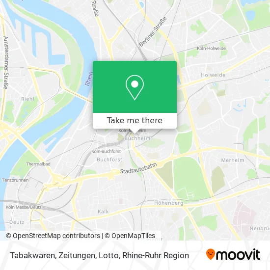 Карта Tabakwaren, Zeitungen, Lotto