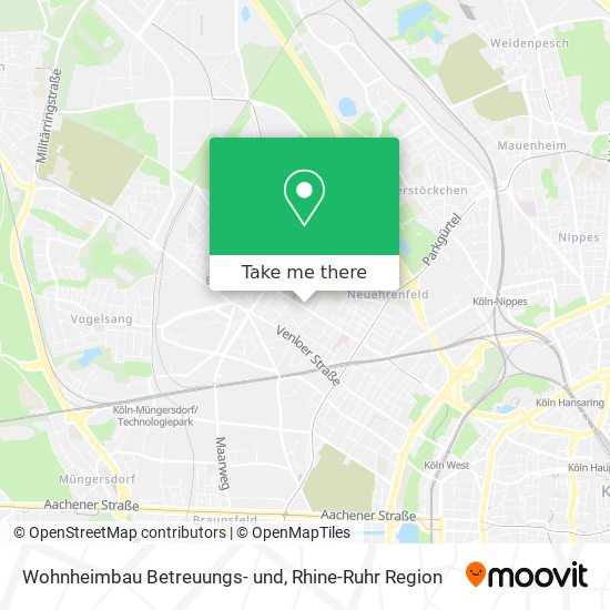 Wohnheimbau Betreuungs- und map