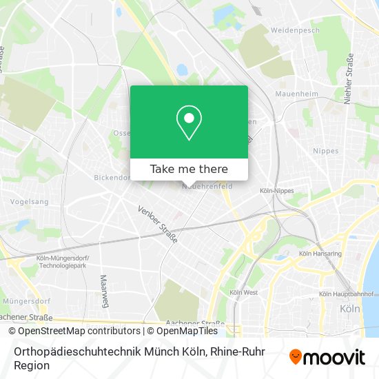 Orthopädieschuhtechnik Münch Köln map