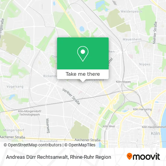 Карта Andreas Dürr Rechtsanwalt