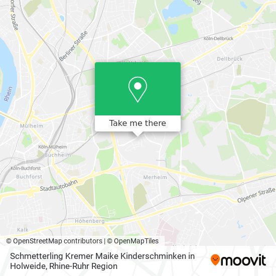 Schmetterling Kremer Maike Kinderschminken in Holweide map