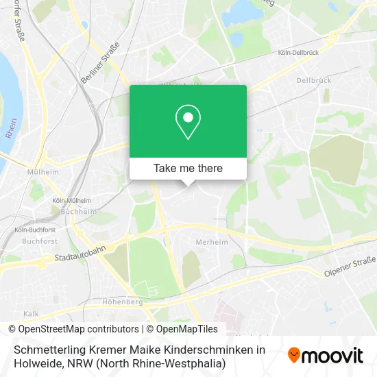 Карта Schmetterling Kremer Maike Kinderschminken in Holweide