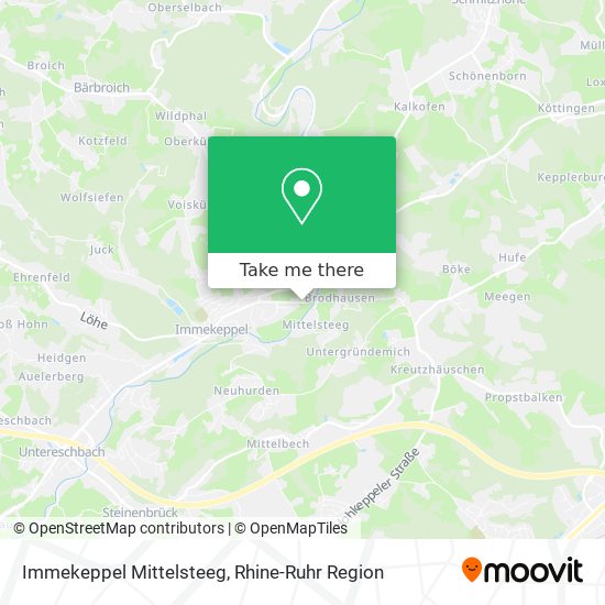 Immekeppel Mittelsteeg map
