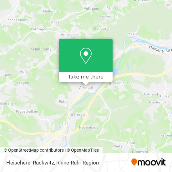 Карта Fleischerei Rackwitz